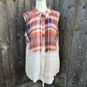 Boho Jane Plaid “Don’t Mess with My Tribe” Shirt - Size Medium